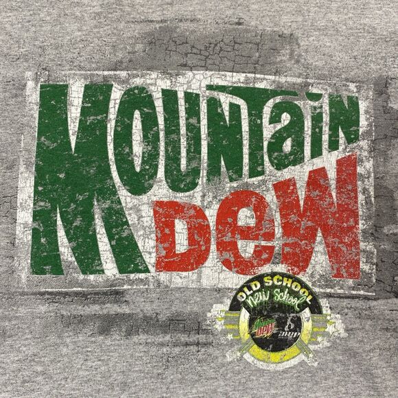 Dale Earnhardt Jr T Shirt Men Gray Nascar Racing Tee Mtn Dew Retro Size Medium - Picture 5 of 7